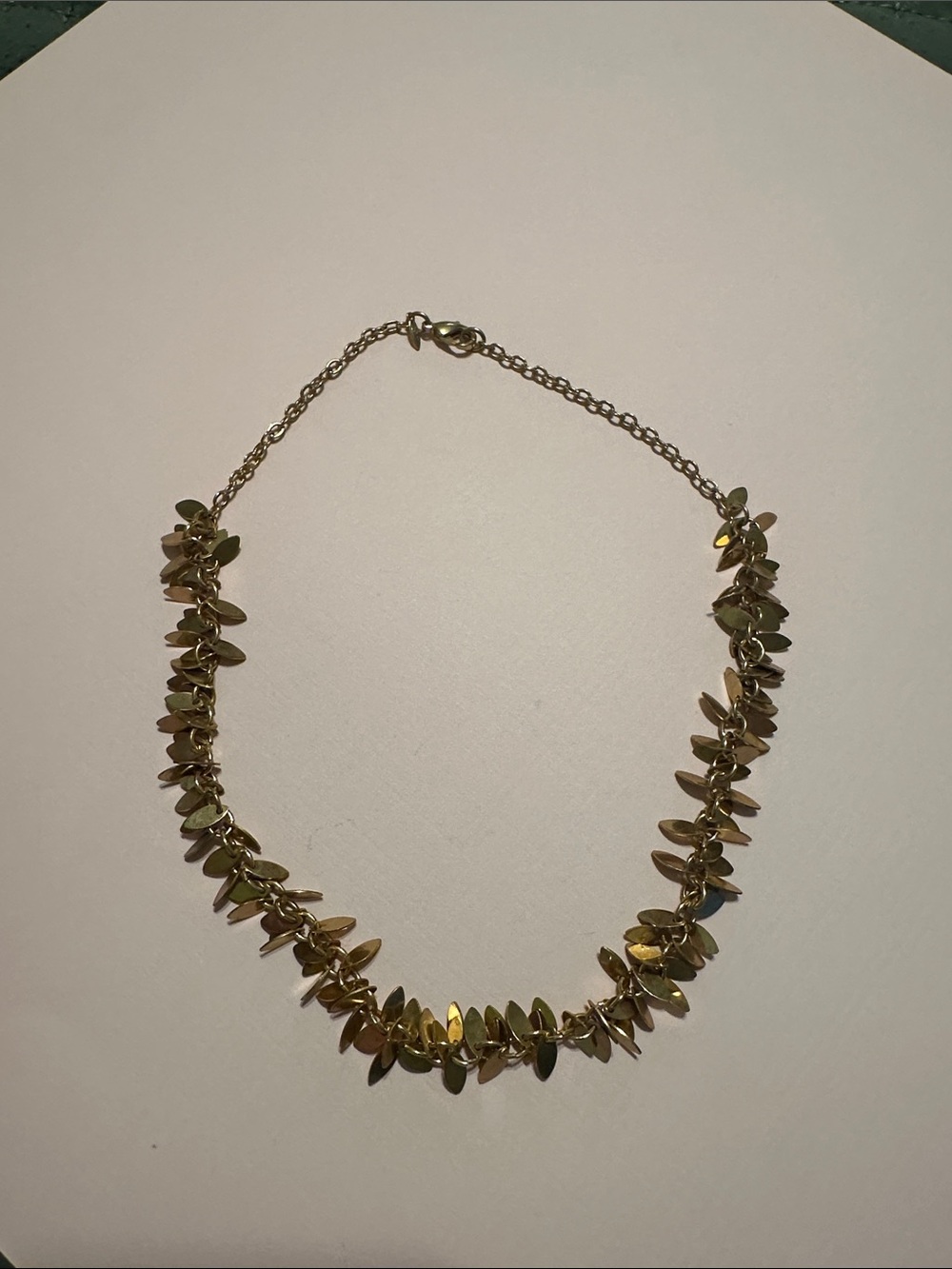 Avon Gold-Tone Leaf Cluster Necklace